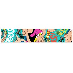 Cartoons Funny Face Patten Flano Scarf (Large)