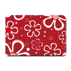 Flower Red Cute Small Doormat 