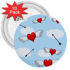 Love hunting 3  Buttons (10 pack) 