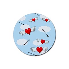 Love hunting Rubber Coaster (Round) 