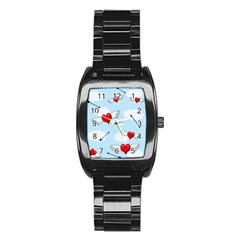 Love hunting Stainless Steel Barrel Watch