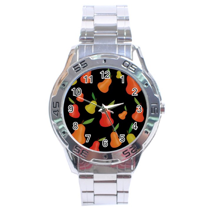 Pears pattern Stainless Steel Analogue Watch