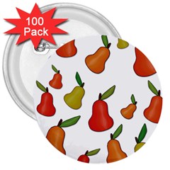 Decorative Pears Pattern 3  Buttons (100 Pack)  by Valentinaart