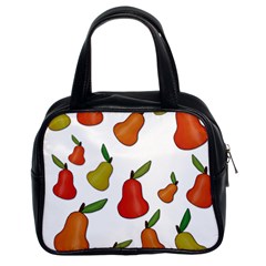 Decorative Pears Pattern Classic Handbags (2 Sides) by Valentinaart