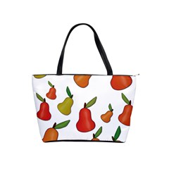 Decorative Pears Pattern Shoulder Handbags by Valentinaart