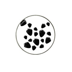 Black Strowberries Hat Clip Ball Marker (4 Pack) by Valentinaart