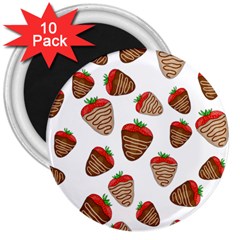 Chocolate Strawberries  3  Magnets (10 Pack) 