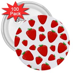 Decorative Strawberries Pattern 3  Buttons (100 Pack)  by Valentinaart