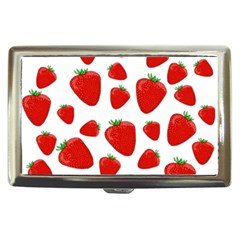 Decorative Strawberries Pattern Cigarette Money Cases by Valentinaart