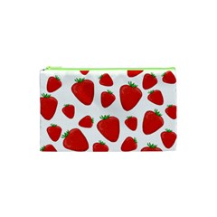 Decorative Strawberries Pattern Cosmetic Bag (xs) by Valentinaart