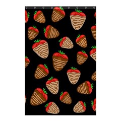 Chocolate Strawberries Pattern Shower Curtain 48  X 72  (small)  by Valentinaart