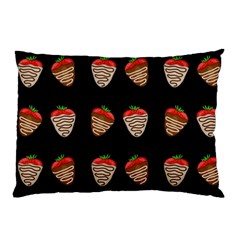 Chocolate Strawberies Pillow Case (two Sides) by Valentinaart