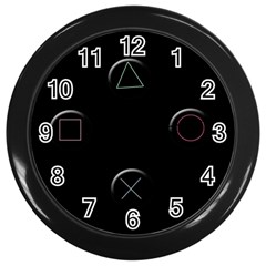 Joystick  Wall Clocks (black)