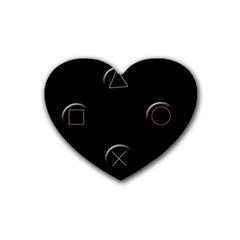 Joystick  Heart Coaster (4 Pack)  by Valentinaart