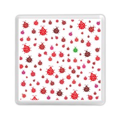 Beetle Animals Red Green Fly Memory Card Reader (square) 