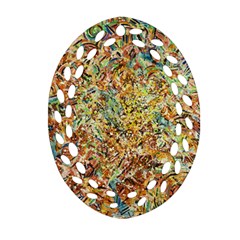 Art Modern Painting Acrylic Canvas Ornament (oval Filigree)  by Amaryn4rt