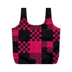 Cube Square Block Shape Creative Full Print Recycle Bags (m)  by Amaryn4rt