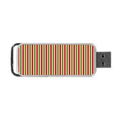 Pattern Background Red White Green Portable Usb Flash (one Side) by Amaryn4rt