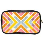 Line Pattern Cross Print Repeat Toiletries Bags 2-Side Front