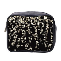 Christmas Bokeh Lights Background Mini Toiletries Bag 2-side