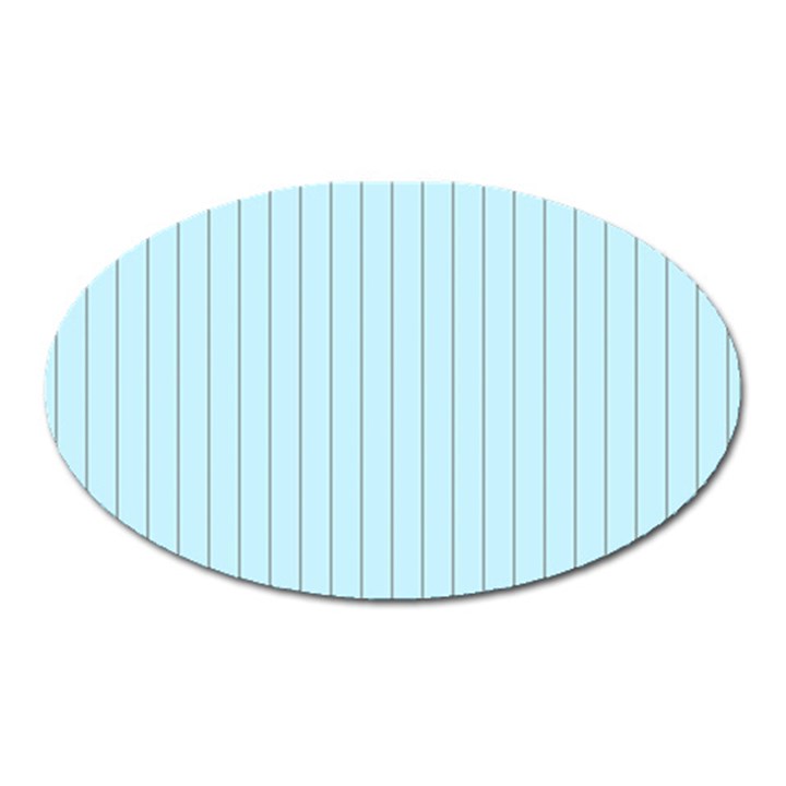 Stripes Striped Turquoise Oval Magnet
