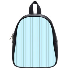 Stripes Striped Turquoise School Bags (small)  by Amaryn4rt