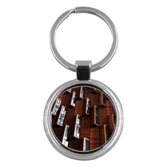 Abstract Architecture Building Business Key Chains (Round) 