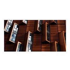 Abstract Architecture Building Business Satin Wrap