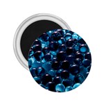 Blue Abstract Balls Spheres 2.25  Magnets Front