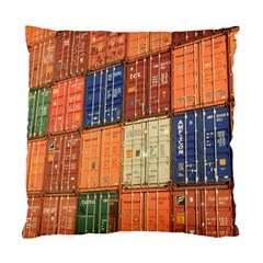 Blue White Orange And Brown Container Van Standard Cushion Case (two Sides) by Amaryn4rt