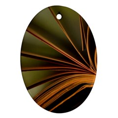 Book Screen Climate Mood Range Oval Ornament (two Sides) by Amaryn4rt