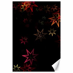 Christmas Background Motif Star Canvas 12  X 18   by Amaryn4rt