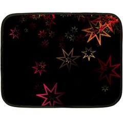 Christmas Background Motif Star Double Sided Fleece Blanket (mini)  by Amaryn4rt