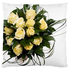 Bouquet Flowers Roses Decoration Large Cushion Case (two Sides) by Amaryn4rt