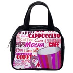 Coffee Cup Lettering Coffee Cup Classic Handbags (One Side) Front