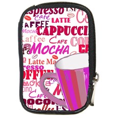 Coffee Cup Lettering Coffee Cup Compact Camera Cases by Amaryn4rt