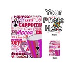 Coffee Cup Lettering Coffee Cup Playing Cards 54 (Mini)  Front - SpadeJ