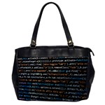 Close Up Code Coding Computer Office Handbags Front