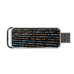 Close Up Code Coding Computer Portable Usb Flash (two Sides) by Amaryn4rt