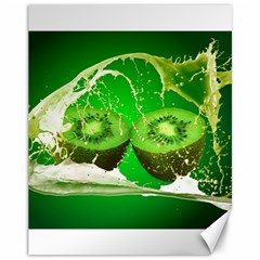 Kiwi Fruit Vitamins Healthy Cut Canvas 11  x 14  