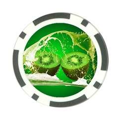 Kiwi Fruit Vitamins Healthy Cut Poker Chip Card Guards