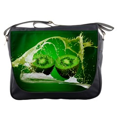 Kiwi Fruit Vitamins Healthy Cut Messenger Bags