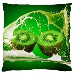 Kiwi Fruit Vitamins Healthy Cut Standard Flano Cushion Case (One Side)