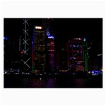 Hong Kong China Asia Skyscraper Large Glasses Cloth (2-Side) Front