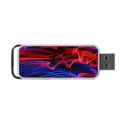 Lights Abstract Curves Long Exposure Portable Usb Flash (one Side) by Amaryn4rt