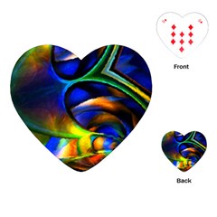 Light Texture Abstract Background Playing Cards (heart)  by Amaryn4rt
