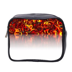 Effect Pattern Brush Red Mini Toiletries Bag 2-side by Amaryn4rt