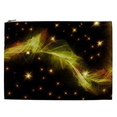 Particles Vibration Line Wave Cosmetic Bag (xxl)  by Amaryn4rt