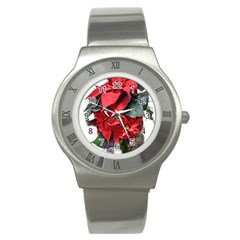 Star Of Bethlehem Star Red Stainless Steel Watch