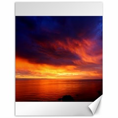 Sunset The Pacific Ocean Evening Canvas 12  X 16   by Amaryn4rt